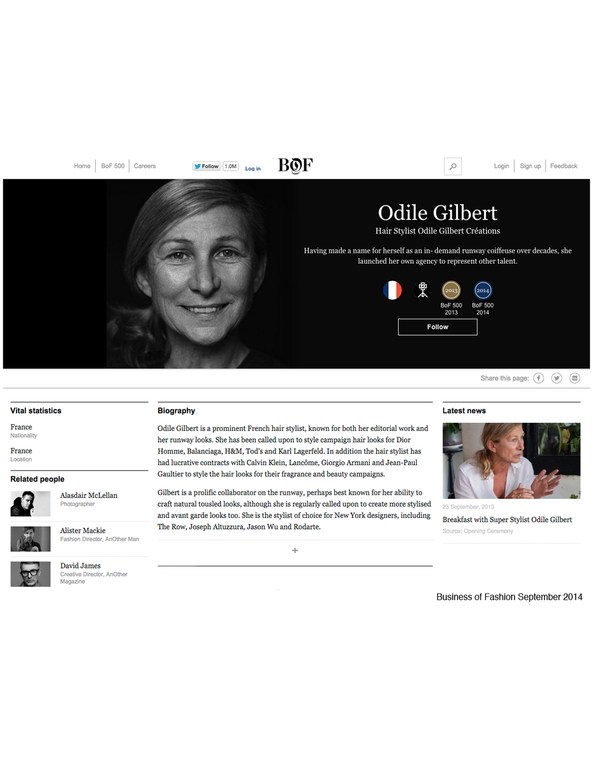 Exposureny Hair Stylists Odile Gilbert Press
